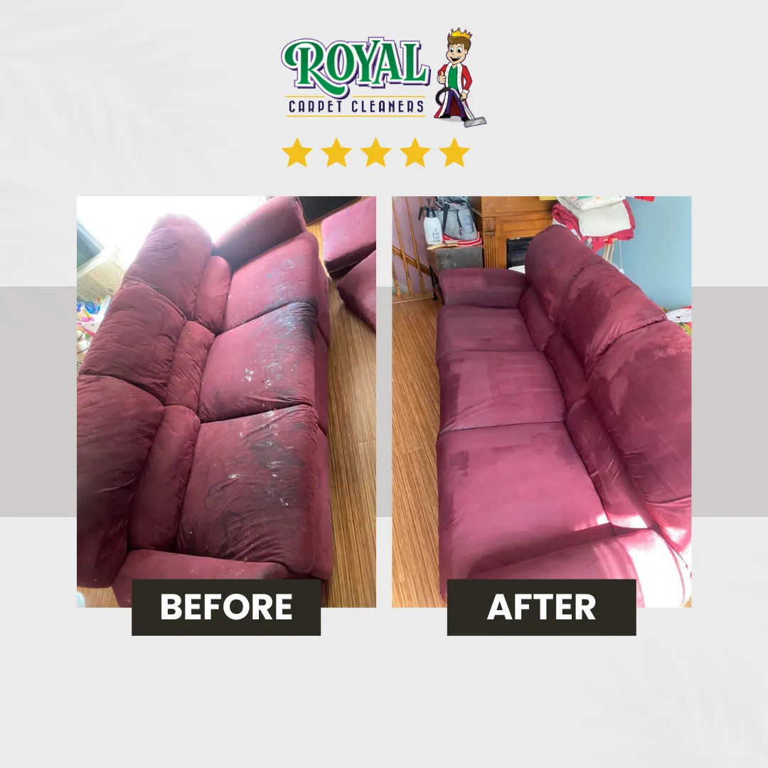 Professional upholstery cleaning results in Long Green, Maryland