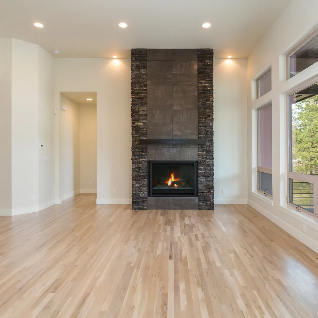 Hardwood floor before-and-after cleaning result in Maryland