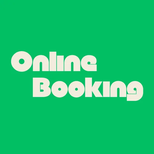 Online booking convenience